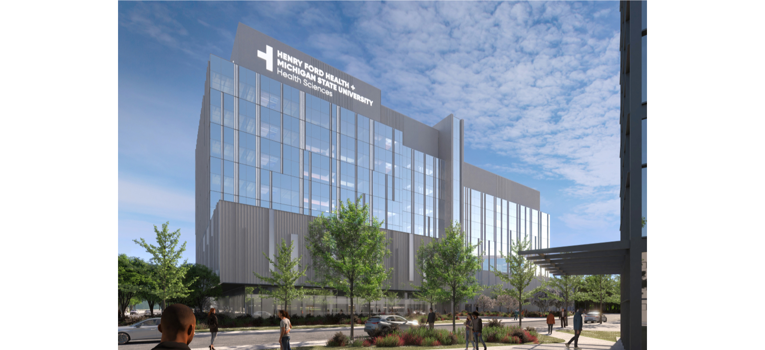 Construction Underway for Michigan State University + Henry Ford Health ...