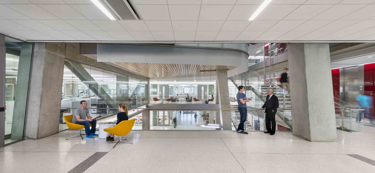 Commons Atrium with Transparent Teaching and Research Labs